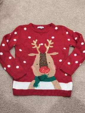 Primark Red Knit Crewneck Sweater